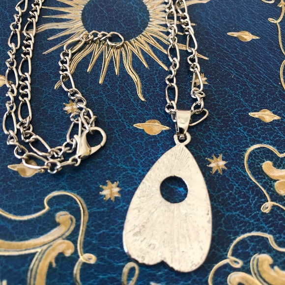 SALE ouija board goth silver pendant necklace pik - Picture 7 of 8